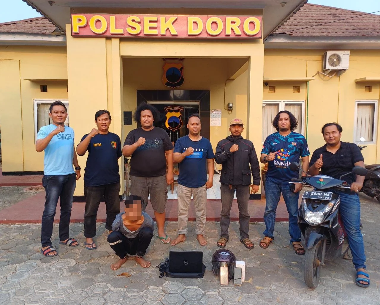 JAMBRET - WW pelaku jambret ditangkap Resmob Polres Pekalongan (dok. Humas)