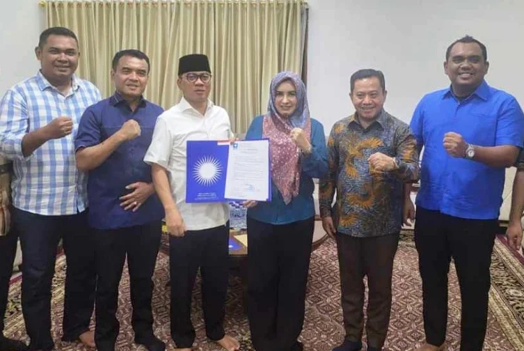 REKOMENDASI - Fadia - Sukirman telah mendapatakan rekomendasi dari DPP PAN untuk maju dalam Pilkada 2024 (dok.Istimewa)