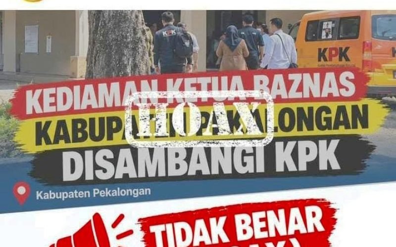 Klarifikasi resmi BAZNAS Kabupaten Pekalongan melalui akun Instagram @baznas_kajen membantah informasi yang beredar di media sosial mengenai kediaman Ketua BAZNAS Kabupaten Pekalongan, KH. Muhtarom, yang disebut didatangi KPK (dok. IG)