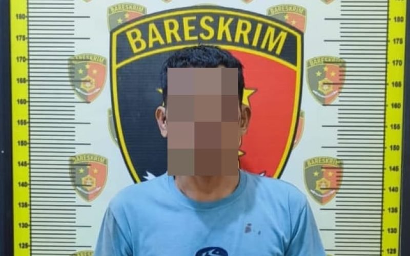 KOTAK AMAL - HS warga Kota Padangsidampuan diamankan warga karena diduga melakukan percobaan pencurian (dok. Humas)