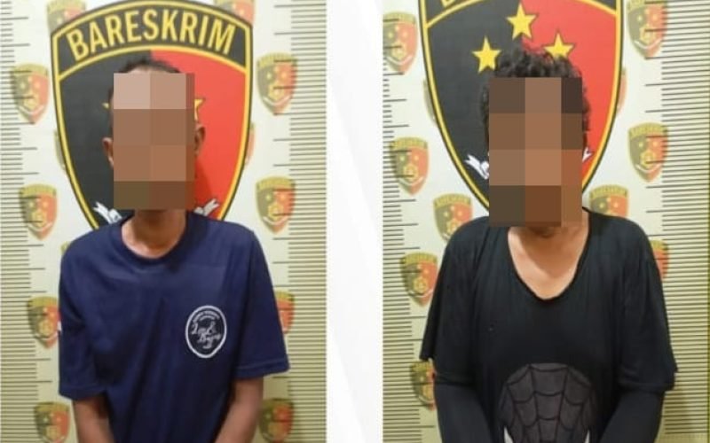 Dua terduga pelaku pencurian di pabrik Dupantex yang diamankan Polres Polres Pekalongan (dok. Hunas)