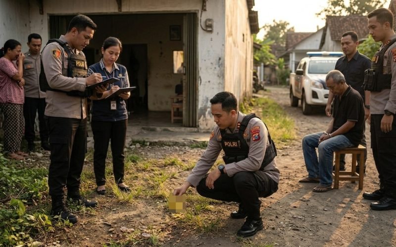 Ilustrasi olah TKP kasus dugaan pencabulan anak di Wonokerto. Polisi menetapkan seorang pria berusia 55 tahun sebagai tersangka setelah penyidik menemukan alat bukti yang cukup. Foto: Ilustrasi.