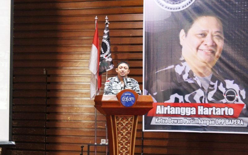 BAPERA – Ketua Umum Barisan Pemuda Nusantara (Bapera), Fahd El Fouz Arafiq saat memberikan sambutan dan membuka Rakerda tingkat Jawa Tengah (13/07/2024 – Dok. Bagus - Rasik Pekalongan)