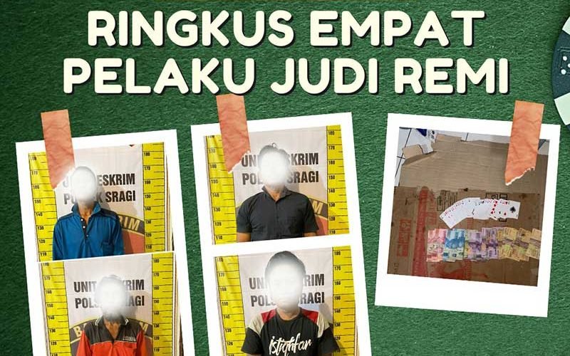 Polres-Pekalongan-Ringkus-Empat-Pelaku-Judi-Remi