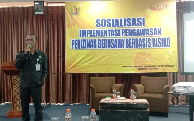 Dinas Penanaman Modal dan Pelayanan Terpadu Satu Pintu (DPMPTSP) Kabupaten Pekalongan menggelar sosialisasi implementasi pengawasan perizinan berusaha berbasis risiko (dok. Istimewa)