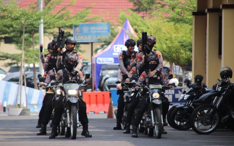 POWER ON HAND - 90 Personil Power On Hand siap bergerak kapan saja untuk pengamanan Pemilu 2024 (dok. Humas)