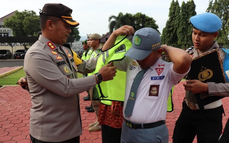 DEKLARASI - Polres Pekalongan gelar deklarasi Jateng Zero Knalpot Brong (14/01/2023 - dok. Humas)