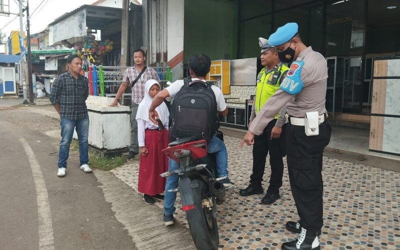 RAZIA - Polres Pekalongan terus gencarkan razia knalpot brong di Kota Santri (dok. Humas)