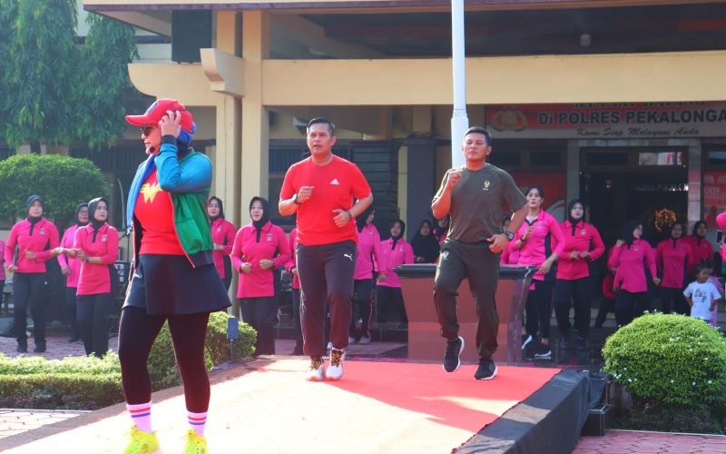 HUT BHAYANGKARA - Kemeriahan menyambut hari Bahayangkara ke 78 tahun 2022 di Polres Pekalongan (21/06/2024 - dok. Humas)