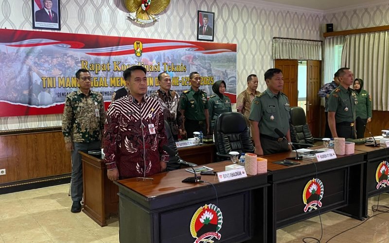 VICON - Video Conference dalam rangka Rapat Koordinasi Teknis TMMD Reguler ke-125 TA 2025 (Dok. Istimewa)