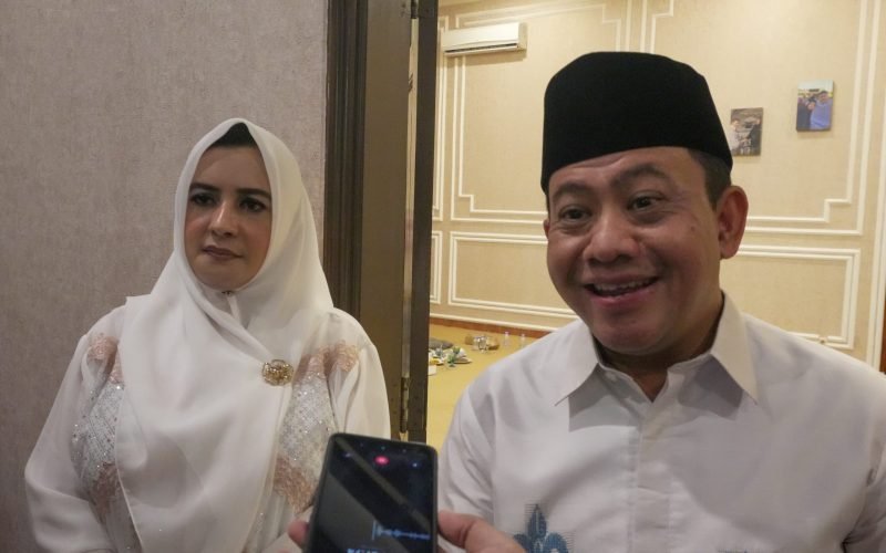 Bupati Fadia dan Wabup Sukirman saat memberikan keterangan terkait program Makan Bergizi Gratis di Kabupaten Pekalongan (dok. Istimewa)